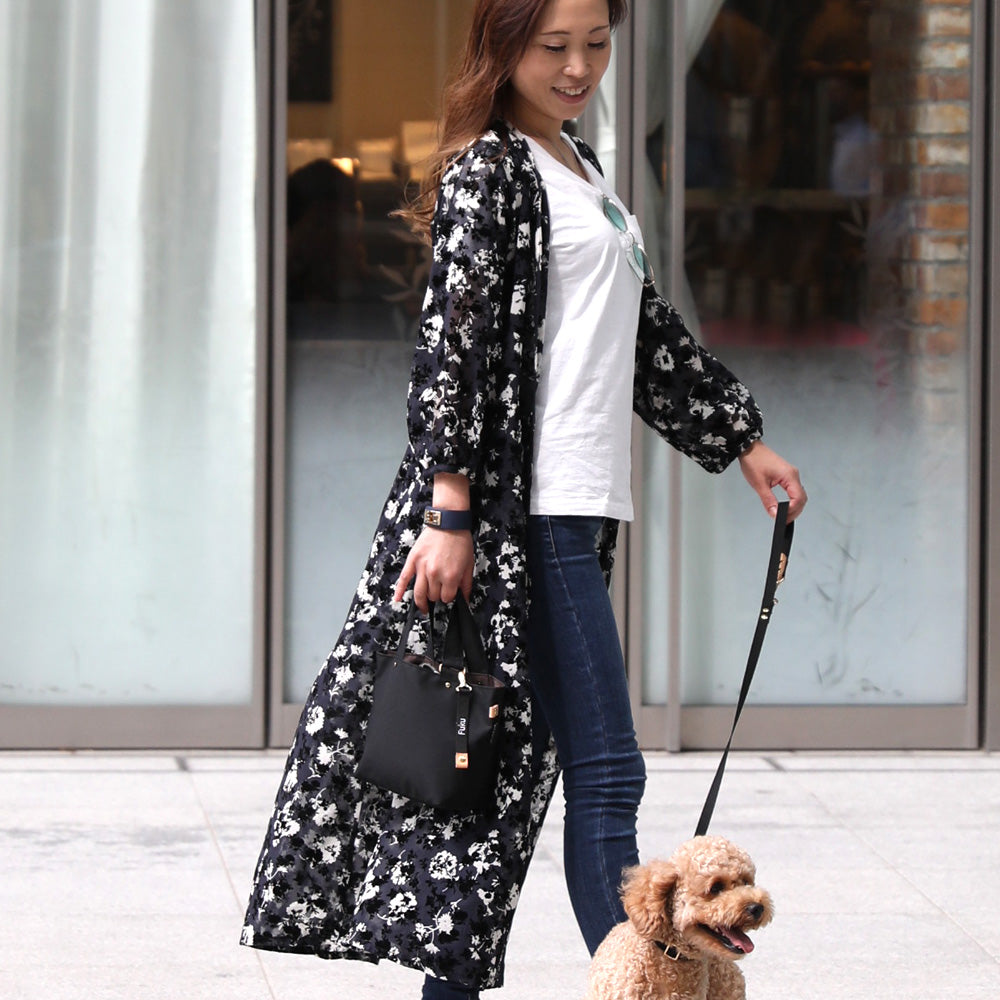 犬用 お散歩バッグ 無料名入れ 本革 チャーム